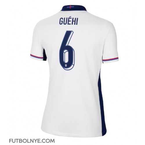 Camiseta Inglaterra Marc Guehi #6 Primera Equipación para mujer Eurocopa 2024 manga corta